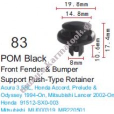 Κλιπς προφυλακτήρα Honda