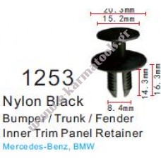 Κλιπς θόλου προφυλακτήρα Mercedes Benz Bmw