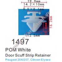 Κλιπς τριμ διακοσμητικού Peugeot 206 207 Citroen 