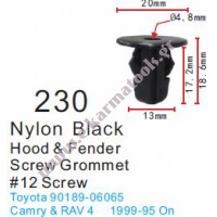 Κλιπς θόλου Toyota 
