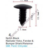 Κλιπς προφυλακτήρα καλοριφέρ GM Ford Chrysler