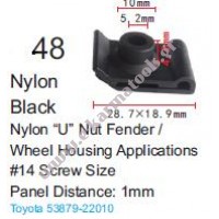 Κλιπς μάσκας φτερών  Toyota 53879-22010