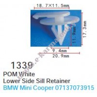 Κλιπς μασπιέ Bmw Mini Cooper 